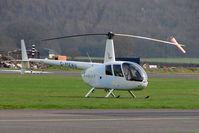 G-MENU @ EGBW - Robinson R 44 at Wellesbourne - by Terry Fletcher