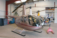 G-CDHH @ EGBW - Robinson R 44 at Wellesbourne