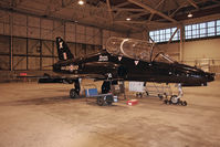 XX222 @ EGXE - British Aerospace Hawk T1A in the 100 Sqn hangar at RAF Leeming in 2009. - by Malcolm Clarke