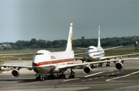 EC-BRO @ JFK - Boeing 747-156 of Iberia taxying at Kennedy in the Summer of 1977. - by Peter Nicholson