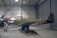 N62822 @ EGSU - Bell RP-63C Kingcobra of the Fighter Collection in Soviet Air Force markings at The imperial War Museum in 1989. Crashed near La Ferte-Alais in France on 4.6.90 and was written off. . - by Malcolm Clarke