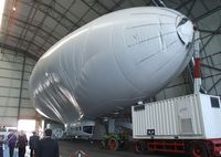 N605SK @ EDNY - Airship Industries Skyship 600 undergoing maintenance inside the Zeppelin-hangar at Friedrichshafen airport - by Ingo Warnecke