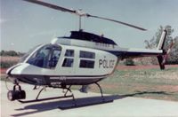 N2877F - Picture taken in early 1980's when a police helicopter for the Oklahoma City Police Department. - by Tyler Green