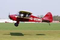 G-BSWG @ EGCL - at Fenland on a fine Spring day for the 2010 Vintage Aircraft Club Daffodil Fly-In - by Terry Fletcher