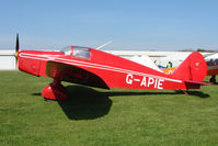G-APIE @ EGCL - at Fenland on a fine Spring day for the 2010 Vintage Aircraft Club Daffodil Fly-In - by Terry Fletcher