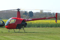 G-OBIL @ EGSF - Robinson R22 at Peterborough Conington - by Terry Fletcher