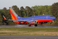 N445WN @ ORF - Southwest Airlines N445WN (FLT SWA449) from Baltimore/Washington Int'l (KBWI) landing RWY 23. - by Dean Heald