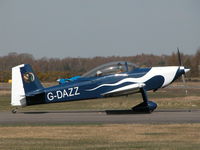 G-DAZZ @ EGLK - VISITOR RAXYING PAST THE PUMPS - by BIKE PILOT