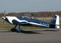G-DAZZ @ EGLK - VISITING RV-8 TAXYING PAST THE CAFE - by BIKE PILOT
