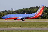 N245WN @ ORF - Southwest Airlines N245WN (FLT SWA3760) rolling out on RWY 5 after arrival from Jacksonville Int'l (KJAX). - by Dean Heald