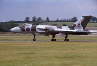 XM611 @ EGVA - Vulcan of 101 Squadron RAF displaying at IAT 1980 held at RAF Fairford in July 1980. - by Roger Winser