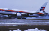 N614UA @ KMSP - A brand new 767-222 touches down on rwy 29R. - by GatewayN727