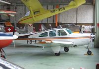 HB-EJV @ LSZR - Beechcraft 35-C33 Debonair at the Fliegermuseum Altenrhein - by Ingo Warnecke
