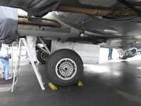 N5017N @ OXR - 1944 Boeing B-17G Flying Fortress 'Aluminum Overcast', main landing gear - by Doug Robertson