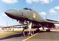 86-0114 @ MHZ - B-1B Lancer named Wolfhound, callsign Norse 10, of the 319th Bombardment Wing on display at the 1990 RAF Mildenhall Air Fete. - by Peter Nicholson