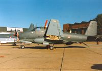 73 @ MHZ - Alize of French Aeronavale's 6 Flotille on display at the 1990 RAF Mildenhall Air Fete. - by Peter Nicholson