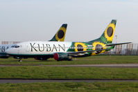 G-TOYA @ EGNX - Ex BMI Baby 737 painted in Kuban Airlines BUT maybe not now taken up - sits in storage at East Midlands - by Terry Fletcher