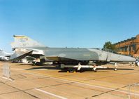69-7268 @ MHZ - F-4G Phantom of 81st Tactical Fighter Squadron/52nd Tactical Fighter Wing at Spangdahlem on display at the 1990 RAF Mildenhall Air Fete. - by Peter Nicholson