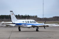 D-INES @ ESKN - Piper Chieftain on the platform of Nyköping Skavsta airport, Sweden. - by Henk van Capelle