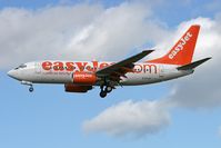 G-EZJH @ EGNT - Boeing 737-73V on approach to Rwy 25 at Newcastle Airport in 2006. - by Malcolm Clarke
