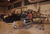 XX246 @ EGXE - British Aerospace Hawk T1A in the 100 Sqn hangar at RAF Leeming in 2009. - by Malcolm Clarke