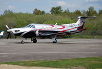 D-FCAP @ EGLK - Pilatus PC12/47 Cn 843 Ex N967AB - by moxy