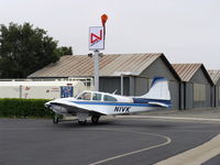 N1VK @ SZP - 1960 Beech B95 TRAVEL AIR, two Lycoming O&VO-360s 180 Kp each, refueling - by Doug Robertson