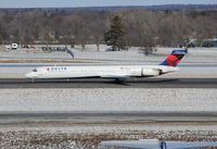 N911DA @ KCMH - Rolling down 28R with another Mad Dog tail in the foreground - by Kevin Kuhn