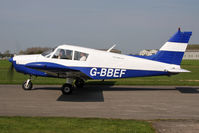G-BBEF @ EGBR - Piper PA-28-140 Cherokee Cruiser at Breighton Airfield, UK in 2010. - by Malcolm Clarke