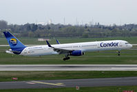 D-ABOJ @ EDDL - touch down on the Dusseldorf runway
