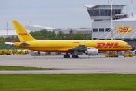 G-BMRH @ EGNX - DHL B757 on the East Midlands Freight ramp - by Terry Fletcher