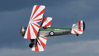 G-AHSA @ EGTH - 41. G-AHSA - Tutor: spirited flying at an unusually cold, blustery Shuttleworth Spring Air Display - by Eric.Fishwick