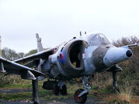 XV783 @ EGDO - BAe Harrier GR3 at the Royal Naval School of Fire Fighting, Predannack Airfield, Cornwall - by Chris Hall