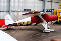G-BSNE @ EGDO - in the 626 VGS hangar at Predannack Airfield - by Chris Hall