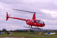 G-JEFA @ EGBO - 2000 Robinson Helicopter Co Inc ROBINSON R44 at Wolverhampton on 2010 Wings and Wheels Day - by Terry Fletcher