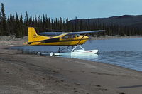 C-FRJH - Photo taken 1976 on the shores of East Arm of Great Slave Lake, NWT - by Yvon Maurice