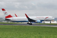 OE-LAX @ LOWL - Austrian Airlines Boeing B767-3Z9/ER to touch down in LOWL/LNZ - by Janos Palvoelgyi