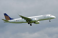 D-AECC @ LOWL - Lufthansa CityLine Embraer ERJ-190-100LR approach to LOWL/LNZ - by Janos Palvoelgyi