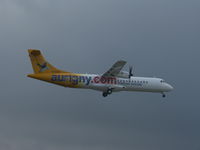 G-VZON @ EGCC - Landing at the 23R in the early morning - by ghans