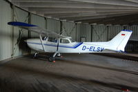 D-ELSV @ EDLP - Inside hangar