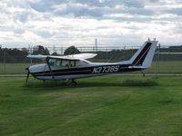 N3738S @ KLAF - 63 Vintage 172 in the grass at Purdue's Airport. Thanks to my cousin and her friends for driving me over to see.