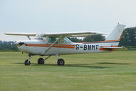 G-BNMF @ EGLS - 1982 Cessna CESSNA 152 at Old Sarum Airfield - by Terry Fletcher