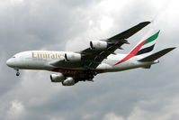 A6-EDG @ EGLL - Emirates A380 at Heathrow - by Terry Fletcher