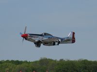 N68JR @ KAXN - P-51 Mustang NL68JR flying low after departing on runway 13 - by Kreg Anderson