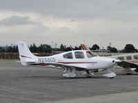 N258CD @ POC - Parked at Howard Aviation - by Helicopterfriend