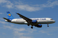 OO-TCH @ EGBB - Thos Cook Belgium A320 on charter into Birmingham - by Terry Fletcher