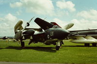 XS590 @ EGDY - Coded 131/E of 899 NAS. Fleet Air Arm Museum Sea Vixen on display at a RNAS Yeovilton Naval Air Day in the early 1970's. Possibly 1972. - by Roger Winser