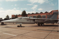 67-0032 @ MHZ - EF-111A Raven named Black Sheep of 42nd Electronic Combat Squadron on display at the 1989 RAF Mildenhall Air Fete. - by Peter Nicholson