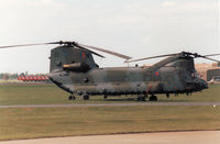 ZA671 @ MHZ - Chinook HC.1 of 7 Squadron on display at the 1989 RAF Mildenhall Air Fete. - by Peter Nicholson