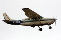 N207EX @ PABE - Grant Air Cessna 207 landing runway 18 - by Martin Prince, Jr
